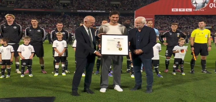 彩票-德国队赛前致敬胡梅尔斯：传奇外脚背，我们铭记你的贡献